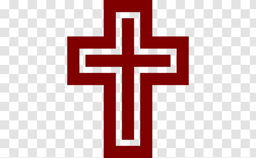 Christian Cross Clip Art - Maroon Transparent PNG