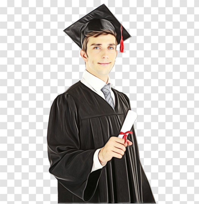 Graduation Cap - Tuxedo - Smile Student Transparent PNG
