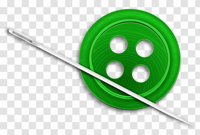Green Button Circle Transparent PNG