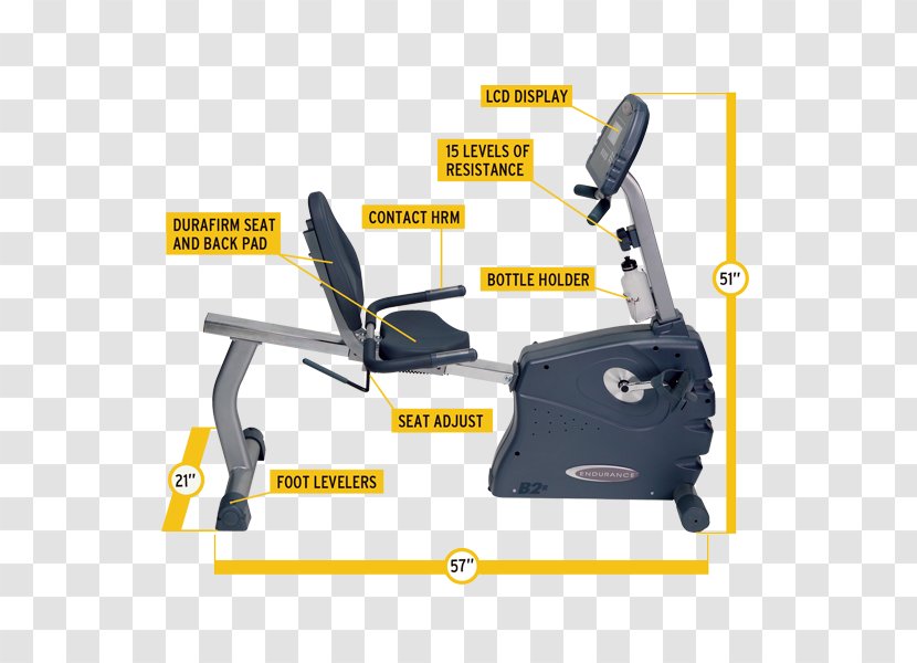 Exercise Bikes Physical Fitness Machine Elliptical Trainers Treadmill - Pulse - Endurance Transparent PNG
