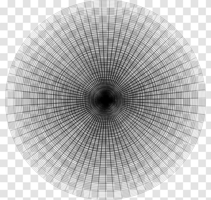 Mandala Halftone Circle - Geometric Shape - Dark Transparent PNG