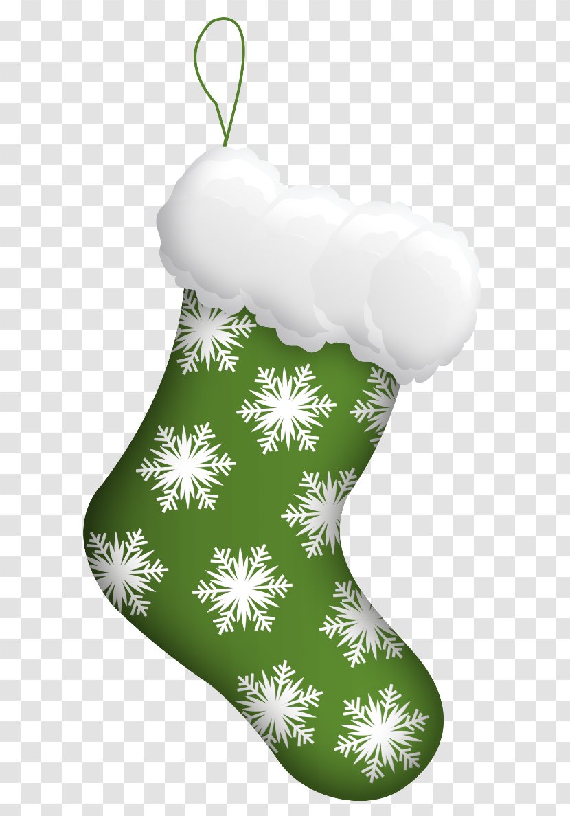 Santa Claus Christmas Ornament Candy Cane Stockings - Green - Qin Fu Transparent PNG