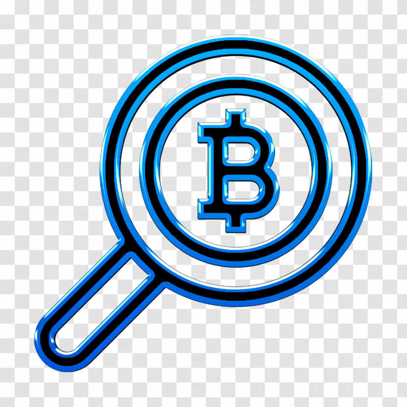 Search Icon Bitcoin Icon Transparent PNG