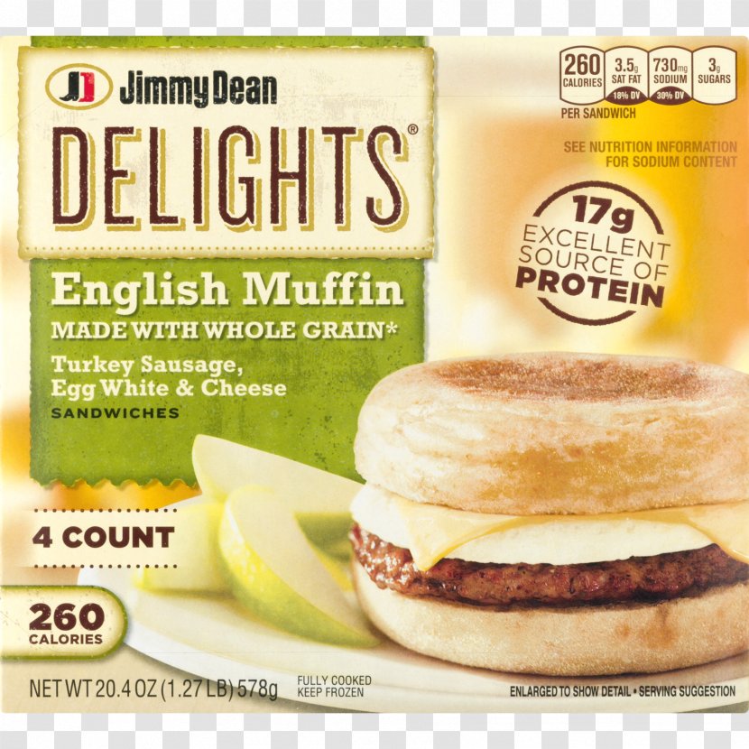 English Muffin Breakfast Sandwich Bacon, Egg And Cheese - White Transparent PNG