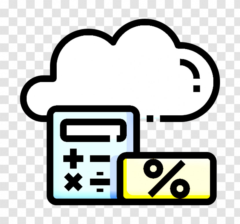Tax Icon Cloud Icon Fintech Icon Transparent PNG