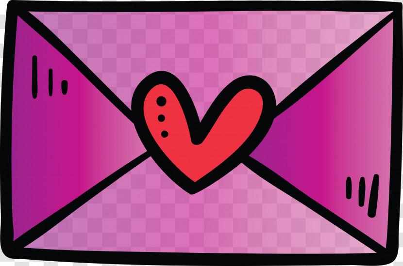 Valentines Day Heart Letter Transparent PNG