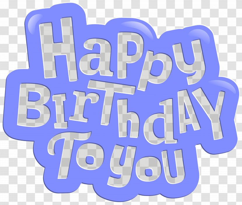 Birthday Cake Happy To You Clip Art - Blue Image Transparent PNG