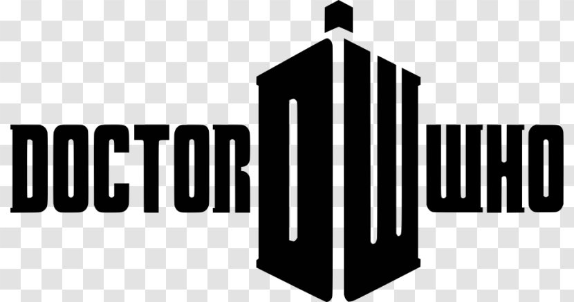 Doctor Logo TARDIS Television Show - Black And White Transparent PNG