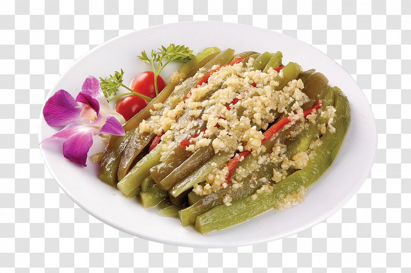 Vegetarian Cuisine Vegetable Food Eggplant - Garlic Transparent PNG