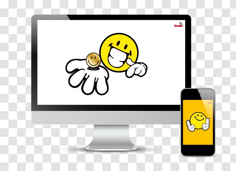 Smiley Computer Monitors Cartoon Clip Art - Multimedia Transparent PNG