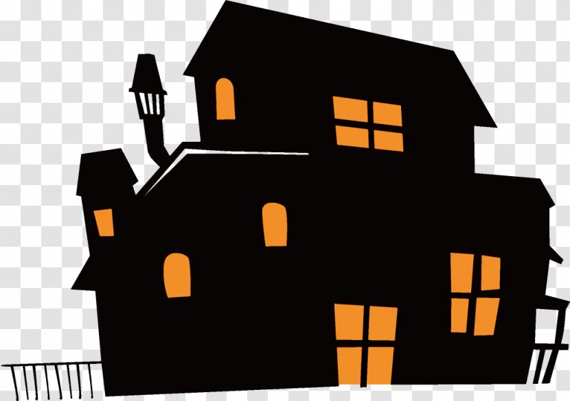 Haunted House Halloween - Real Estate Home Transparent PNG