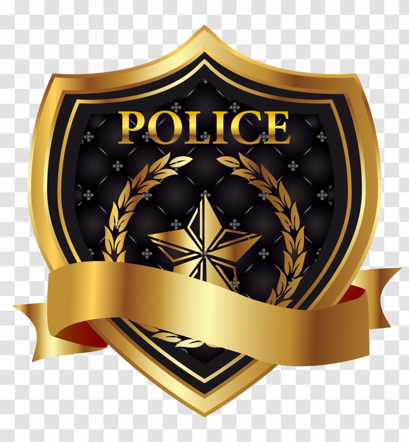 Police Badge Euclidean Vector Illustration - Brand - Armband Sign Transparent PNG