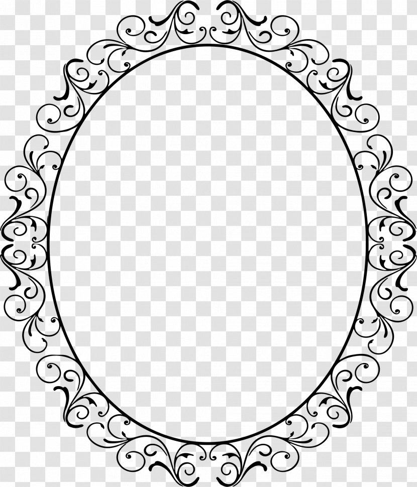 Picture Frames Oval Clip Art - White - Frame Transparent PNG