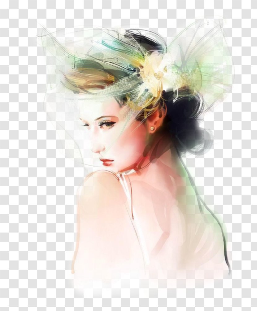 Fashion Illustration Illustrator Watercolor Painting - Photography - Tube Transparent PNG