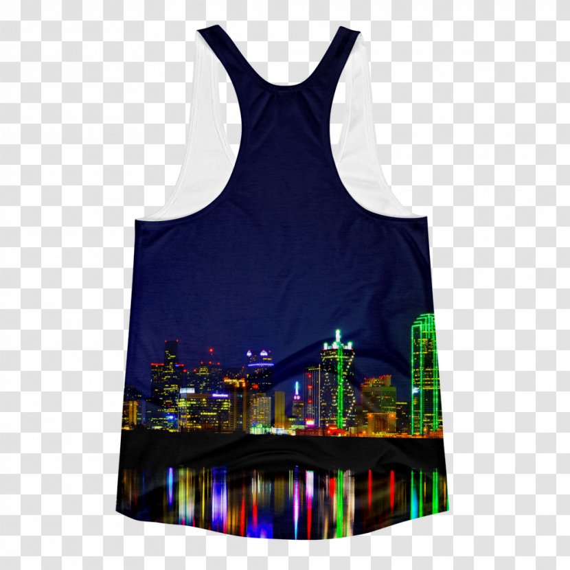 T-shirt Gilets Crop Top Clothing - Vest - Dallas Skyline Transparent PNG