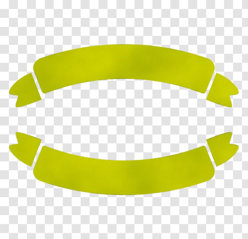 Yellow Green Wristband Clip Art Fashion Accessory - Dog Collar Transparent PNG