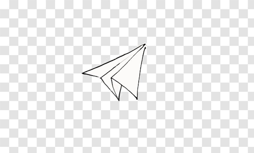 Airplane Paper Plane Wing - Point - Hand Drawn Transparent PNG