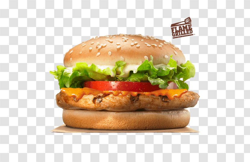 TenderCrisp Burger King Grilled Chicken Sandwiches Hamburger Whopper - Sandwich - Spicy Transparent PNG