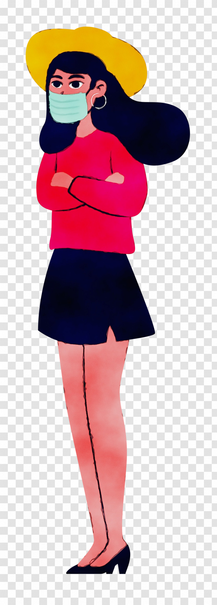 Red Violet Cartoon Costume Hat Transparent PNG