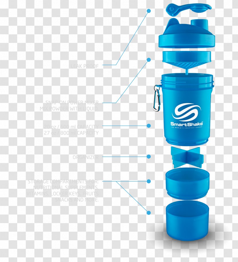 Milkshake Cocktail Shaker Dietary Supplement Nutrition Food - Electric Blue - Microwave Transparent PNG