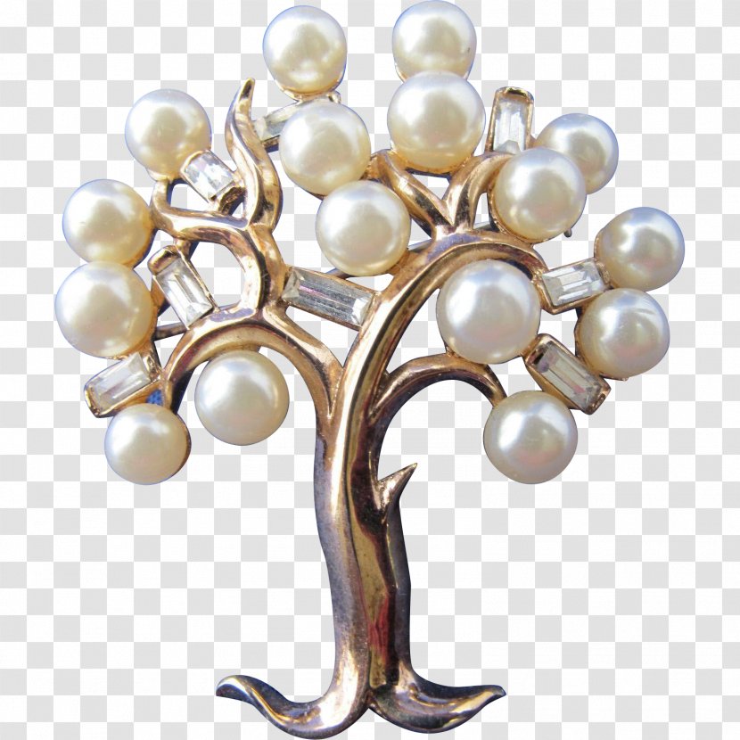 Pearl Earring Jewellery Brooch Costume Jewelry - Gemstone Transparent PNG