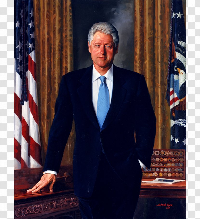 White House Portraits Of Presidents The United States Bill Clinton President - Formal Wear Transparent PNG