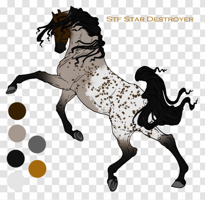Mane Mustang Stallion Rein Pony - Horse - Stars Night Transparent PNG