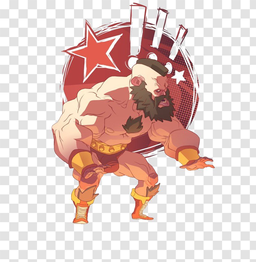 Illustrator Concept Art Character Illustration - Behance - Red Muscle Uncle Warrior Transparent PNG