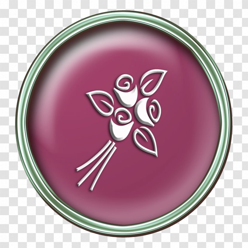Purple Magenta Circle Pink M Font - Taiwan Flower Transparent PNG