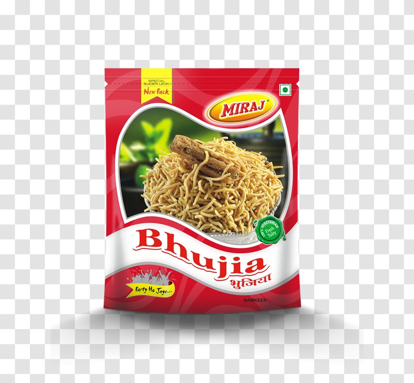Chinese Noodles Bikaneri Bhujia Papri Chaat Sev Vegetarian Cuisine - Fried Food - Namkeen Transparent PNG