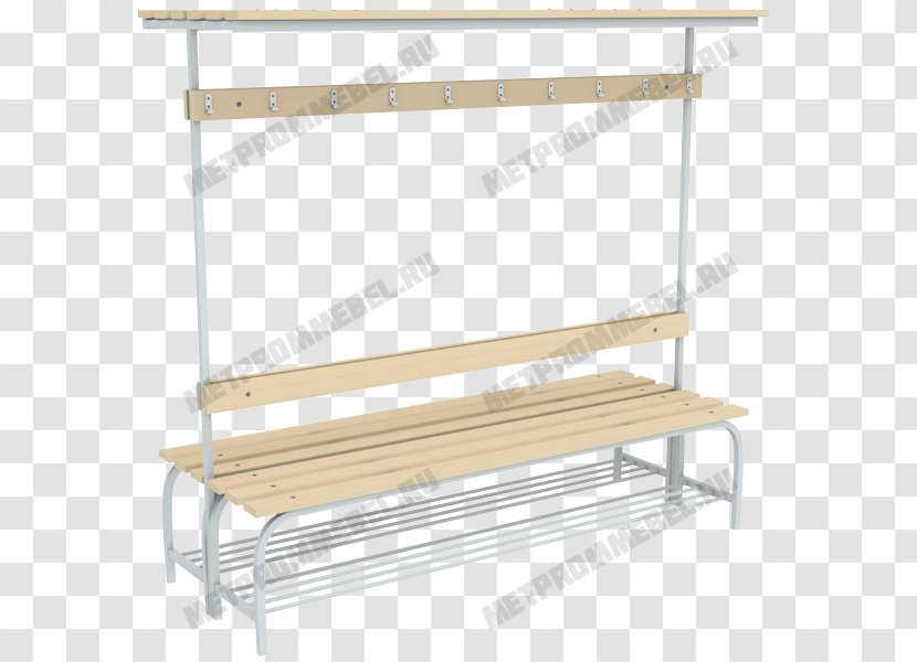 Changing Room Clothes Hanger Bench Furniture Clothing - Shelf - Nullterminated String Transparent PNG