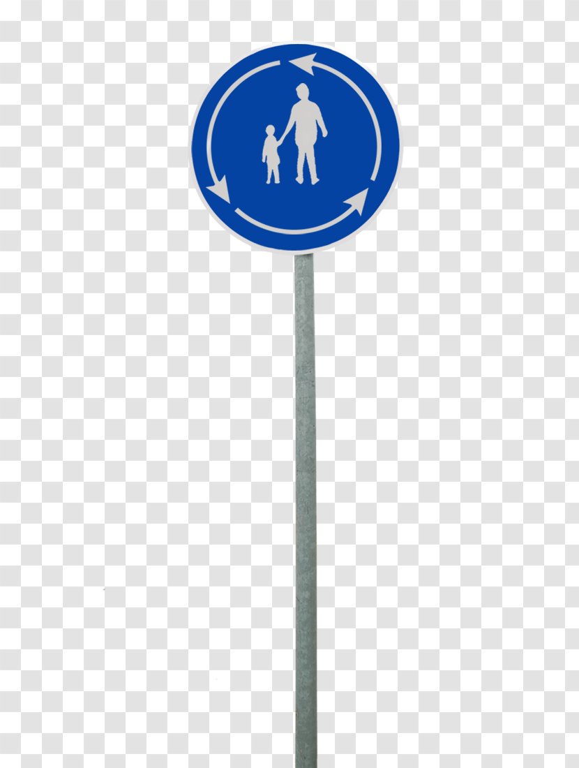 Download Traffic Sign Icon - Signage - Blue Warning Signs Transparent PNG