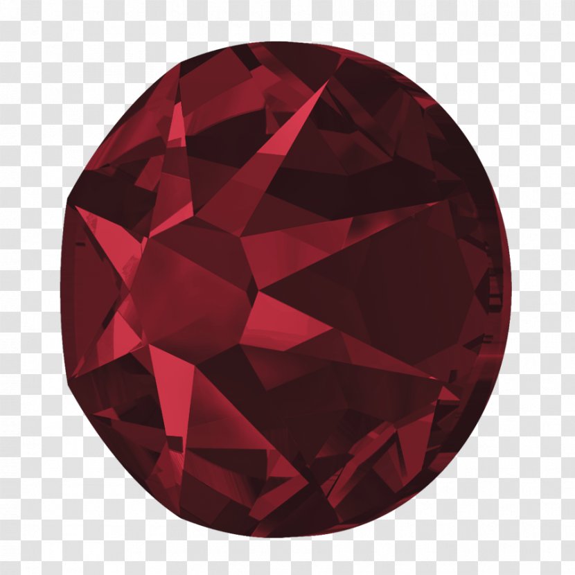 Swarovski AG Imitation Gemstones & Rhinestones Crystal Bead Hotfix - Siam Transparent PNG