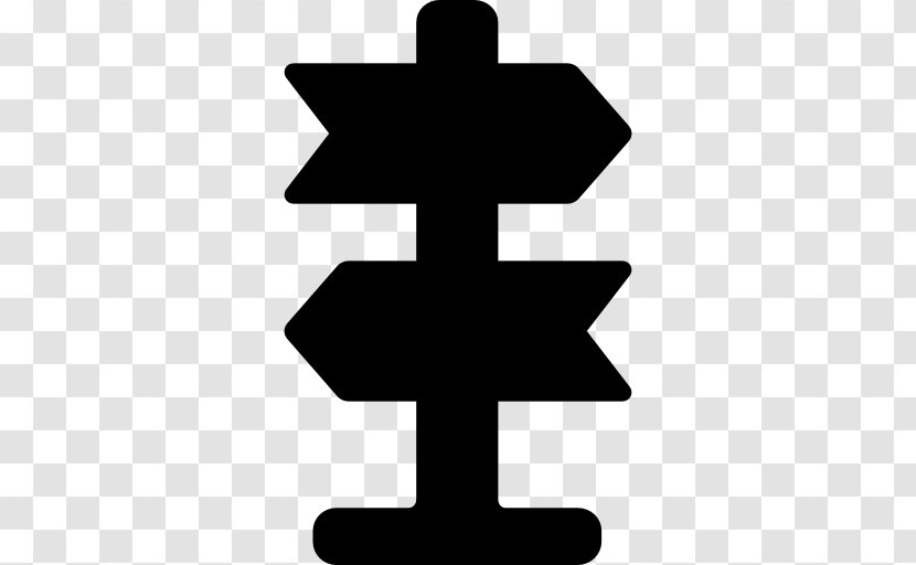 Black And White Cross Symbol - Gratis Transparent PNG