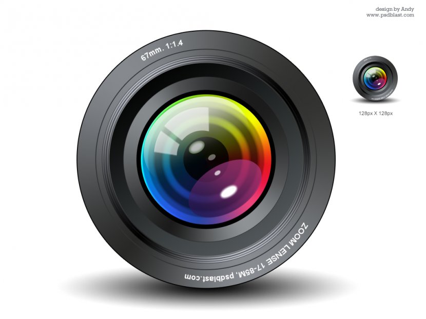 Camera Lens Icon - Photography - Vector Transparent PNG
