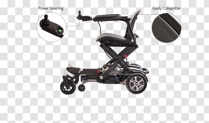 Motorized Wheelchair Mobility Scooters Electric Vehicle - Scooter Transparent PNG