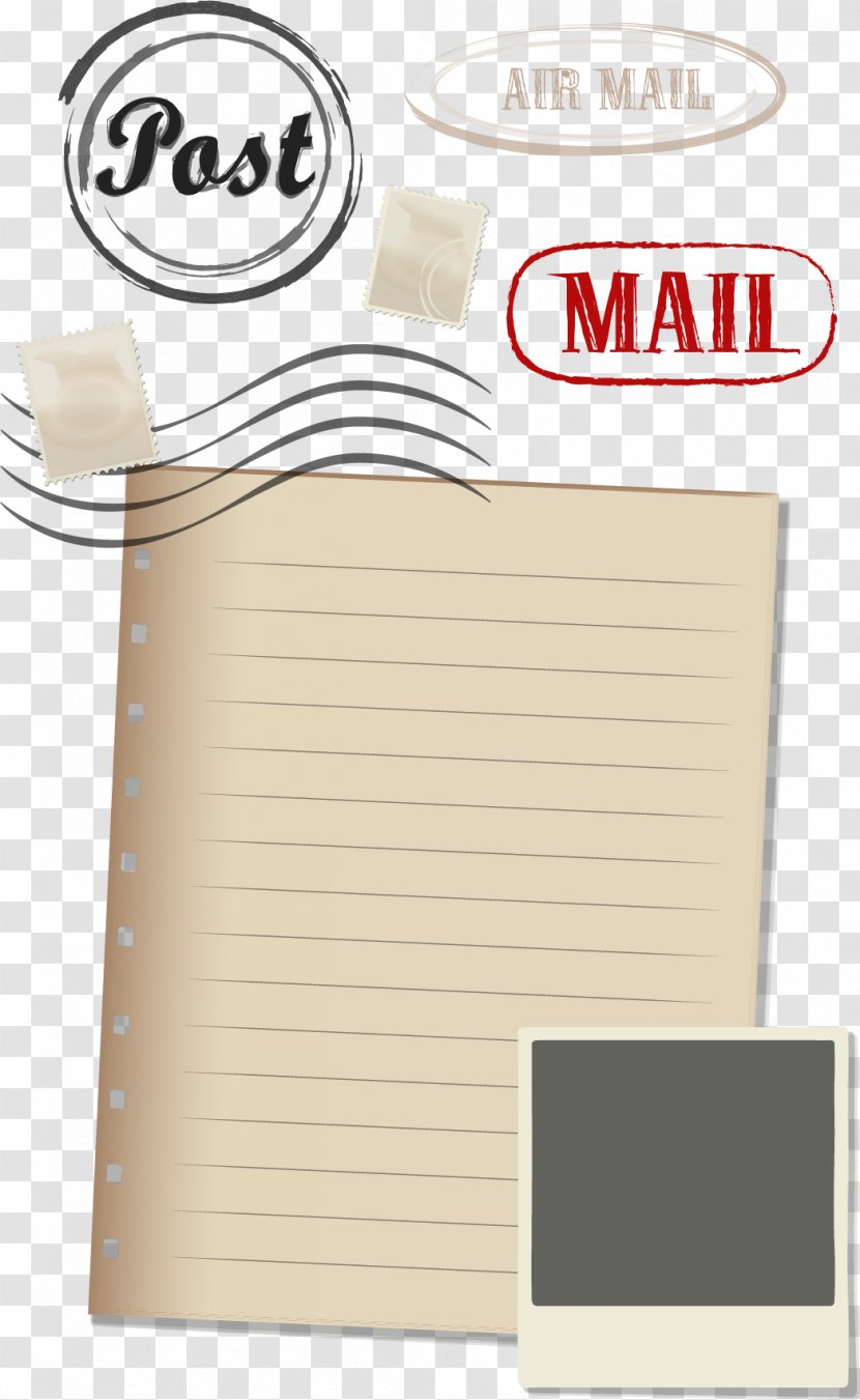 Paper Brand Font - Beige - Vector Envelope Element Transparent PNG