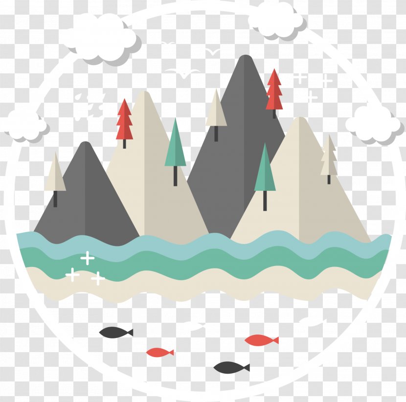 Grey EM Solution Co., Ltd. Designer - Hand Painted Gray Mountain Transparent PNG