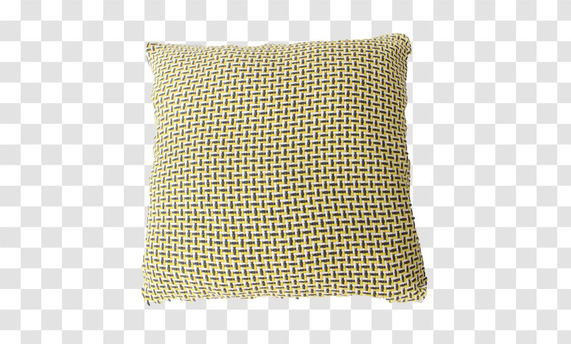 Yellow Throw Pillows Ochre Cushion - Blue - Basket Weave Transparent PNG