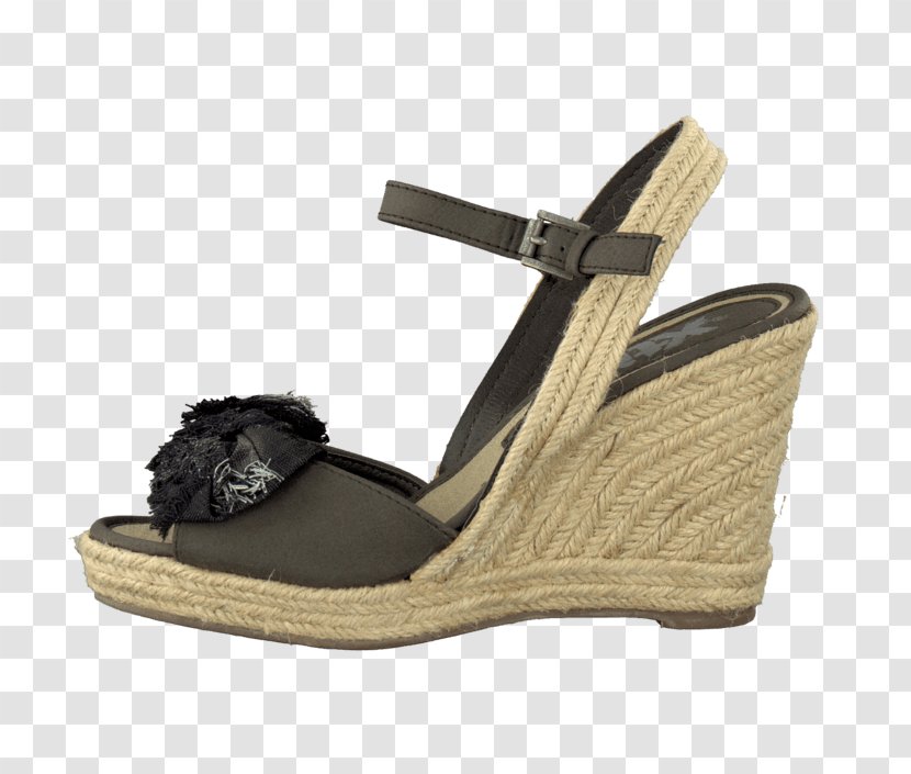 Sandal High-heeled Shoe Slide Beige Transparent PNG