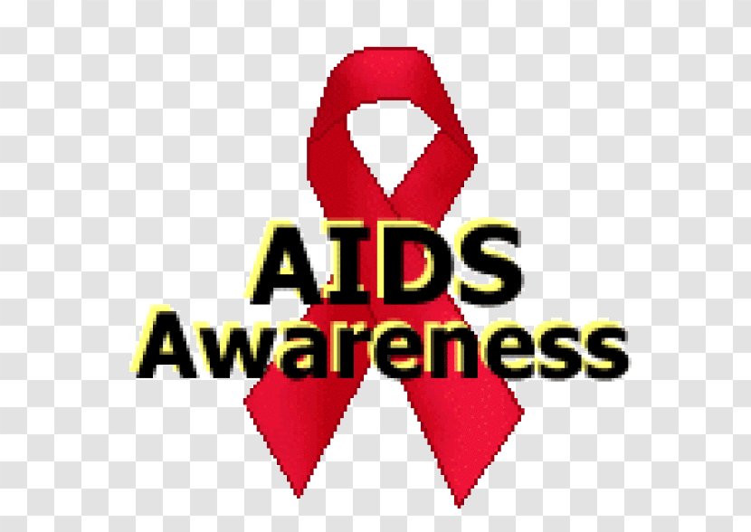 Red Ribbon Logo Brand Clip Art - Hiv/aids Awareness Campaign Transparent PNG