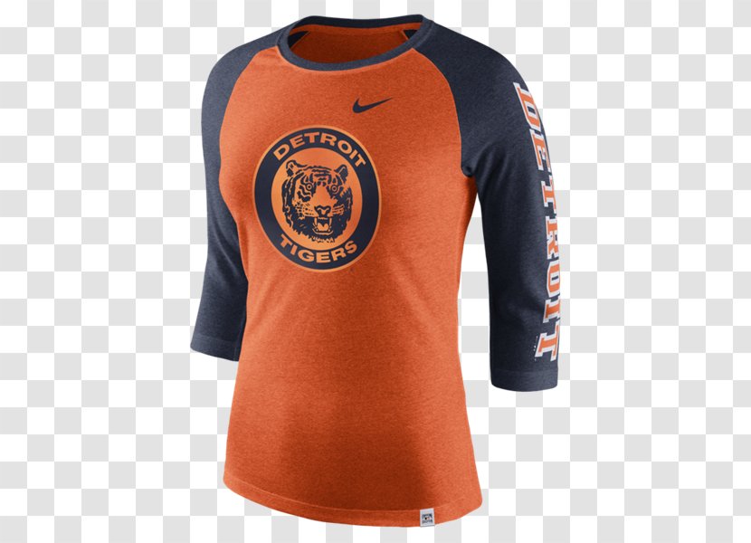 Long-sleeved T-shirt Houston Astros Raglan Sleeve - Orange Transparent PNG
