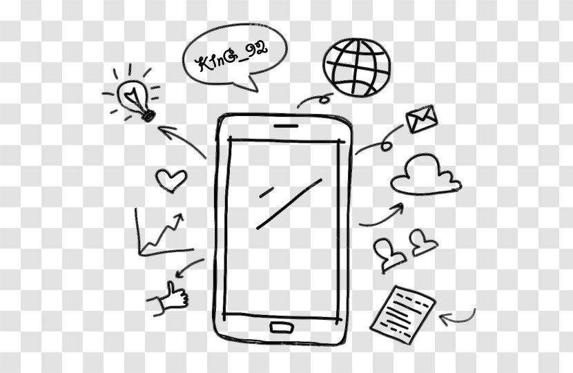 Drawing Smartphone Stock Photography Telephone - Email Transparent PNG