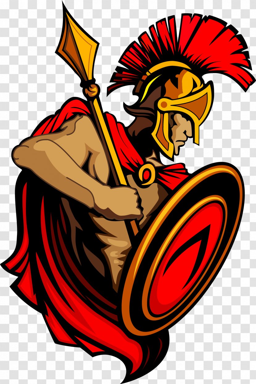 Spartan Army Ancient Greece Trojan War Clip Art - Vector Soldier Transparent PNG