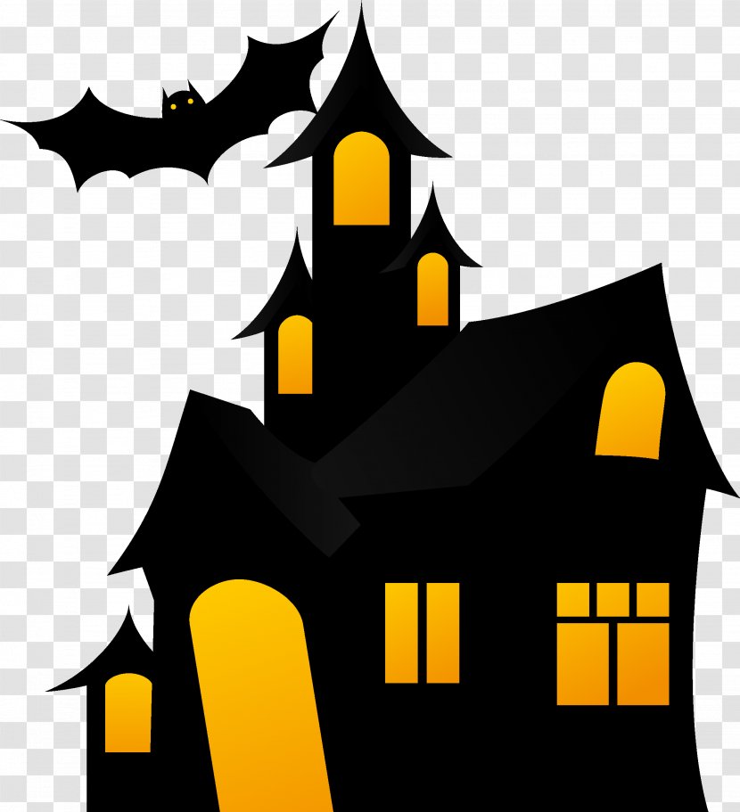 Clip Art Halloween Haunted Attraction House - Logo Transparent PNG