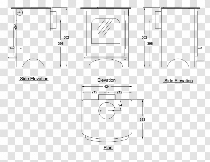 Technical Drawing Furniture Diagram - White - Design Transparent PNG