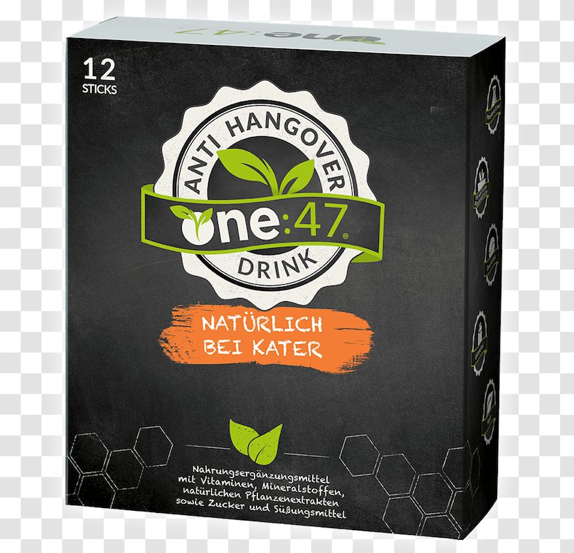 One:47 Drinking Hangover Dietary Supplement - Drink Transparent PNG