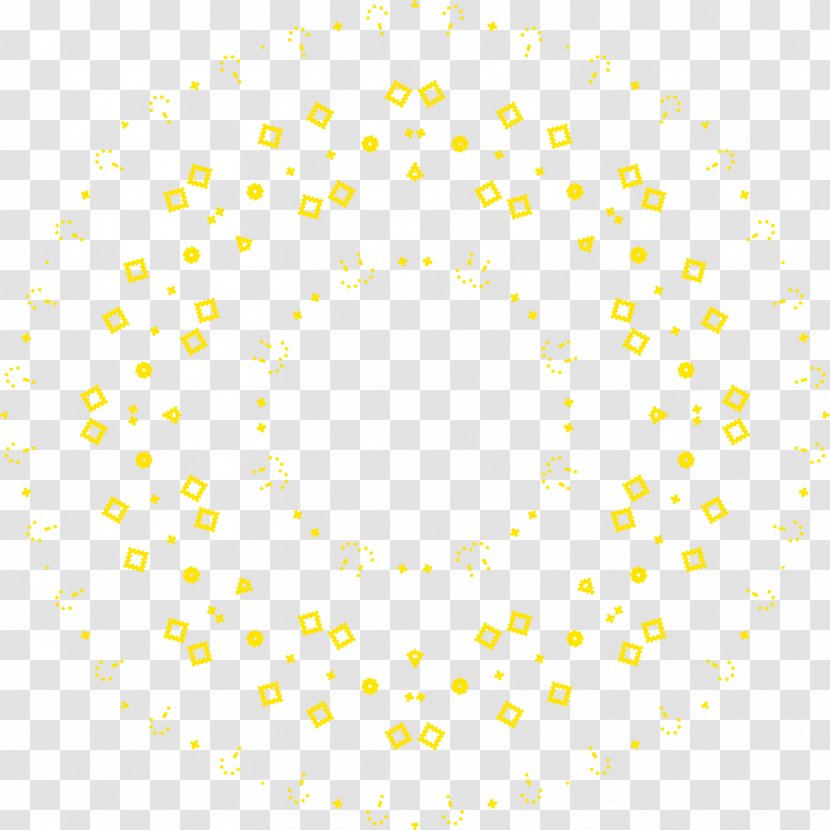 Circle Area Pattern - Symmetry - Yellow Transparent PNG