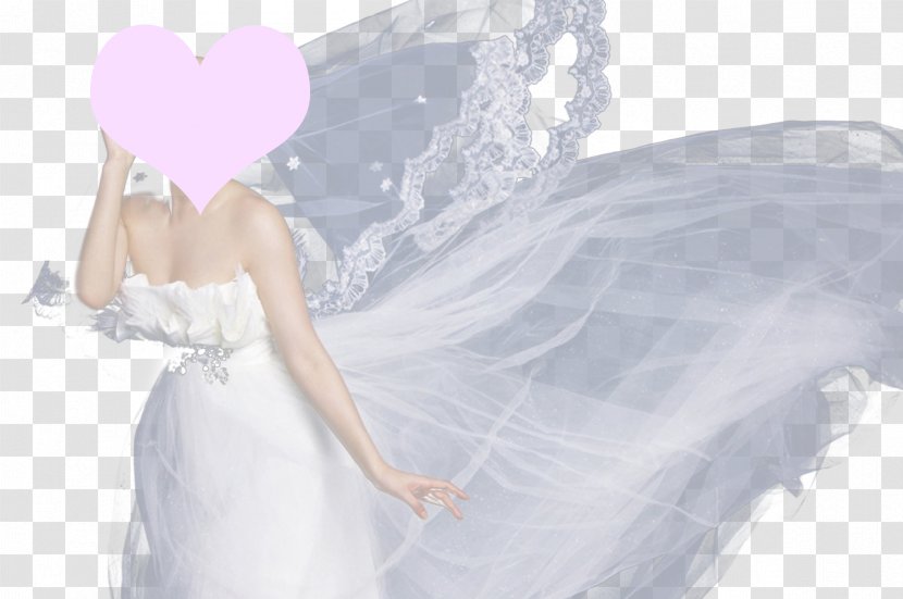 Wedding Dress Bride White - Frame Transparent PNG