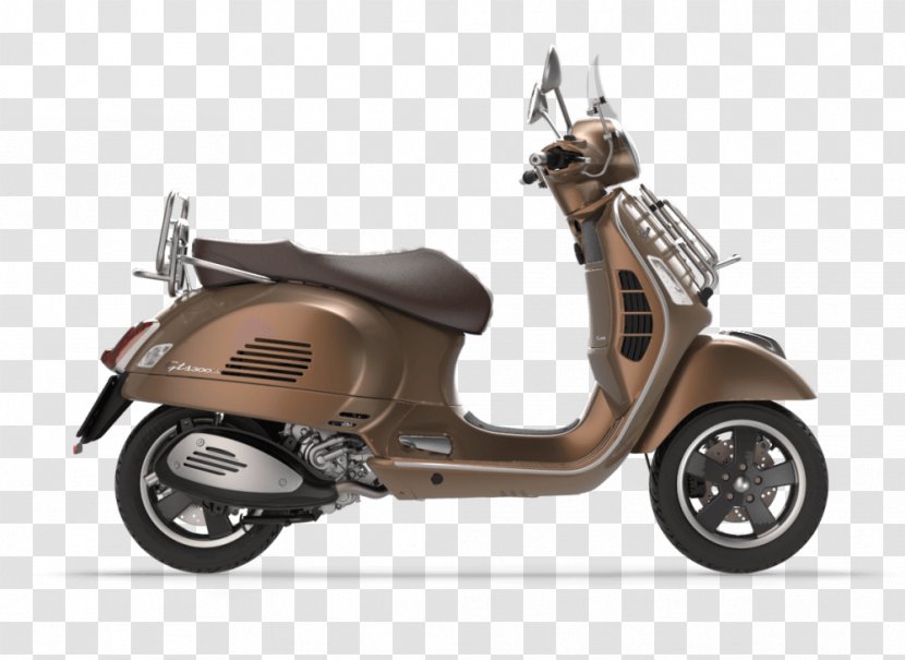 Piaggio Vespa GTS 300 Super Scooter Motorcycle - Accessories Transparent PNG
